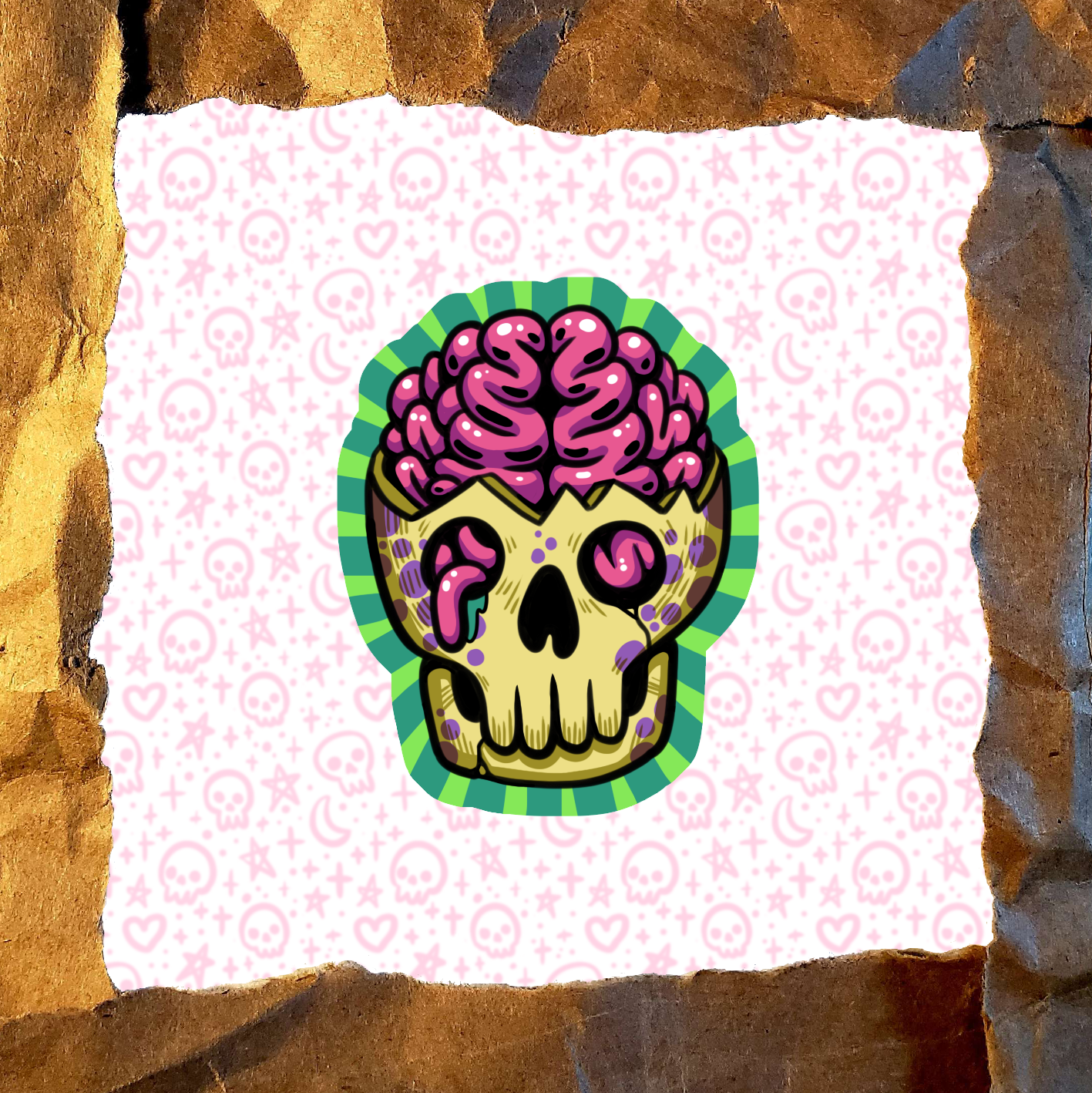 Brain Skull - Sticker