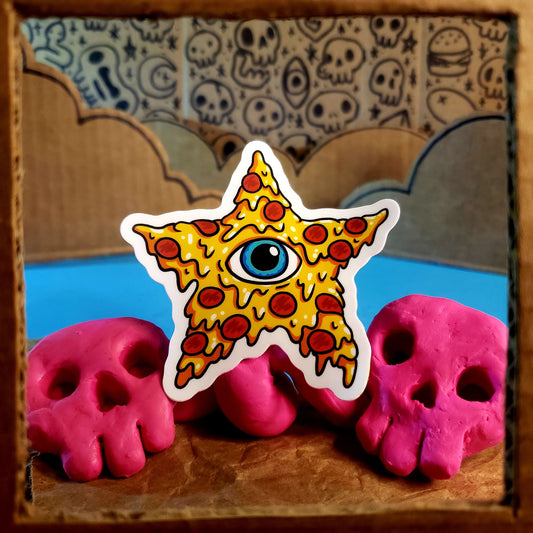 Five Sliced Star - Sticker
